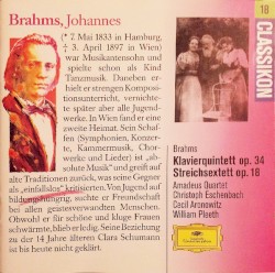 Piano Quintet Op. 34 / String Sextet Op. 18