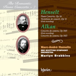 The Romantic Piano Concerto, Volume 7: Henselt: Piano Concerto, op. 16 / Variations de concert, op. 11 / Alkan: Concerto da camera, op. 10/1 / Concerto da camera, op. 10/2