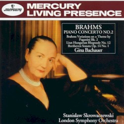 Brahms: Piano Concerto no. 2 / Variations on a Theme by Paganini, Book 2 / Liszt: Hungarian Rhapsody no. 12 / Beethoven: Sonata, op. 14 no. 1