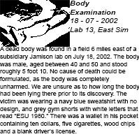 2002 07 18 - Body examination