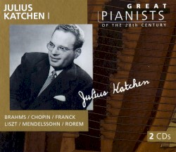 Great Pianists of the 20th Century, Volume 53: Julius Katchen I