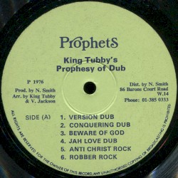 King Tubby’s Prophesy of Dub