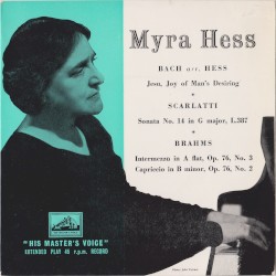 Jesu, Joy of Man’s Desiring / Sonata no. 14 in G major, L. 387 / Intermezzo in A-flat, op. 76 no. 3 / Capriccio in B minor, op. 76 no. 2