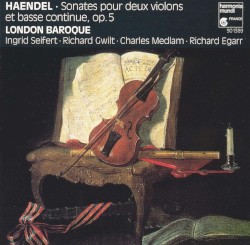 Sonatas for two violins and basso continuo, Op 5