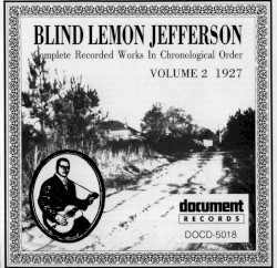 Complete Recorded Works in Chronological Order, Volume 2: 1927