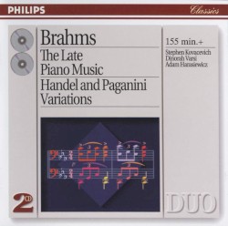The Late Piano Music / Handel and Paganini Variations